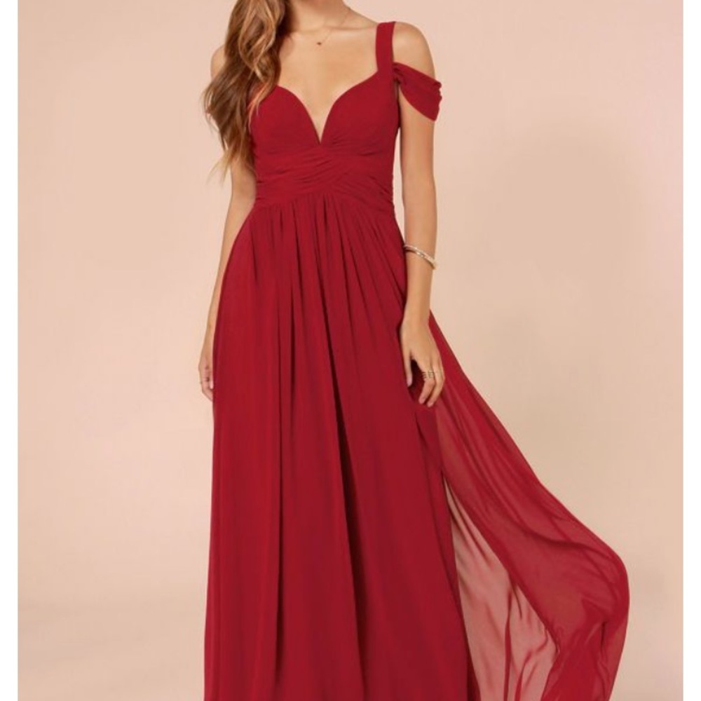 LuLu’s Ocean of Elegance Red Dress - Brand New